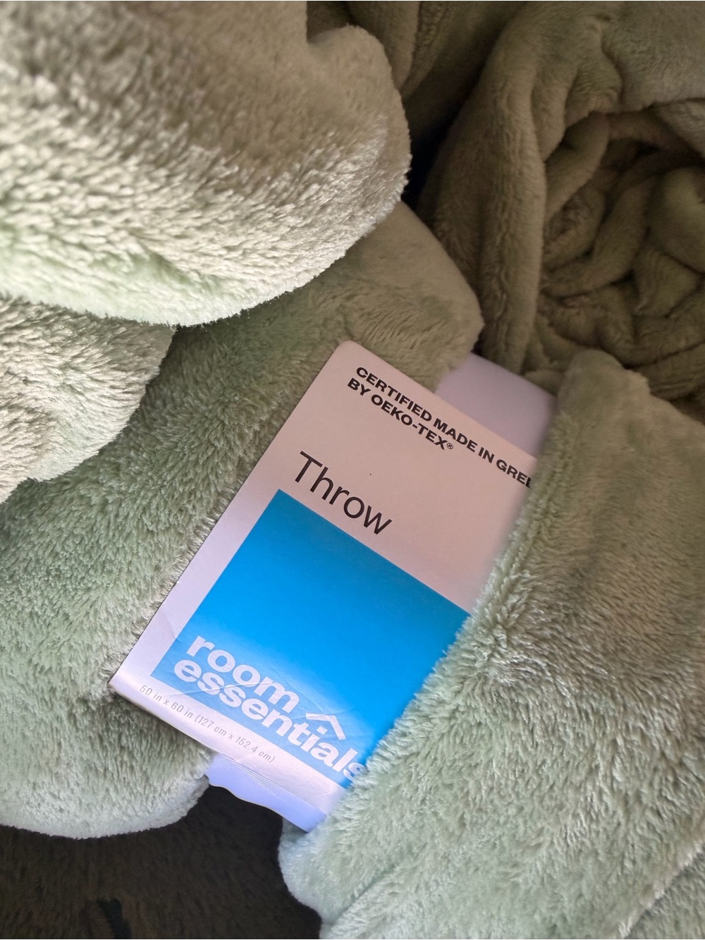 Room Essentials Green Throw Blanket